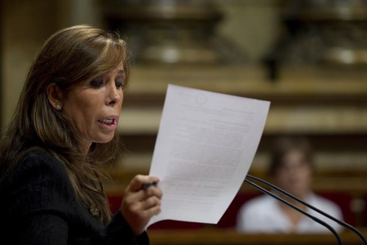 Alicia Sánchez-Camacho, durante el último debate de política general en el Parlament. Alicia Sánchez-Camacho, durante el último debate de política general en el Parlament.