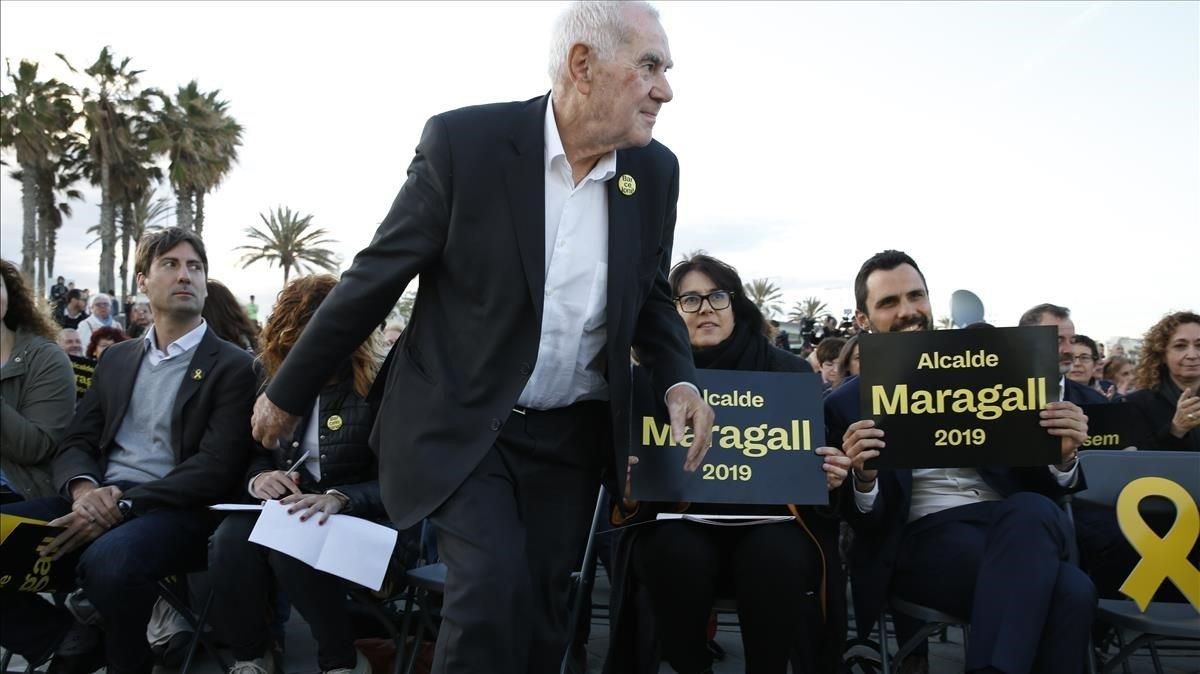 Maragall se presenta como el único que puede vencer a Colau Maragall se presenta como el único que puede vencer a Colau