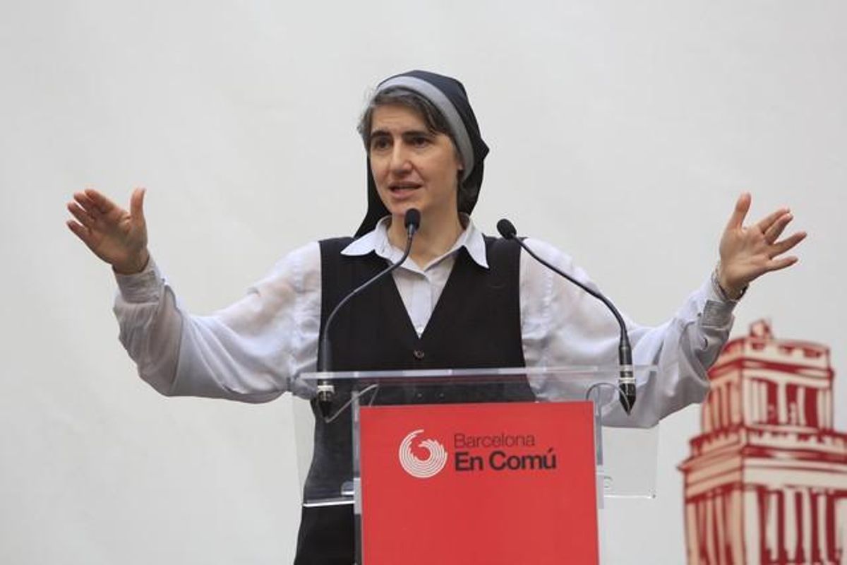 Teresa Forcades, en un acto de Barcelona en Comú, el pasado mayo. Teresa Forcades, en un acto de Barcelona en Comú, el pasado mayo.