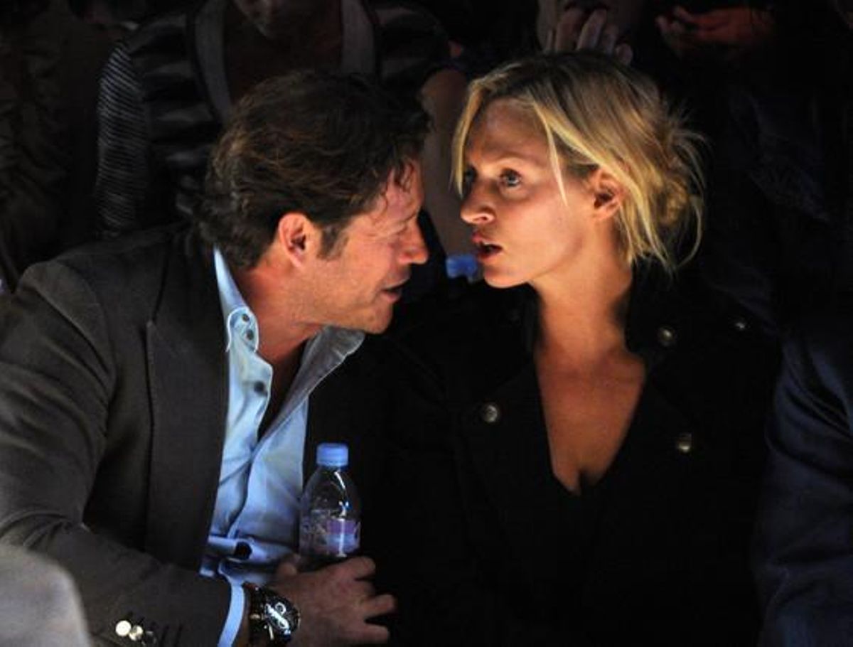 Uma Thurman y su pareja, Arpad Busson, en Nueva York. Uma Thurman y su pareja, Arpad Busson, en Nueva York.