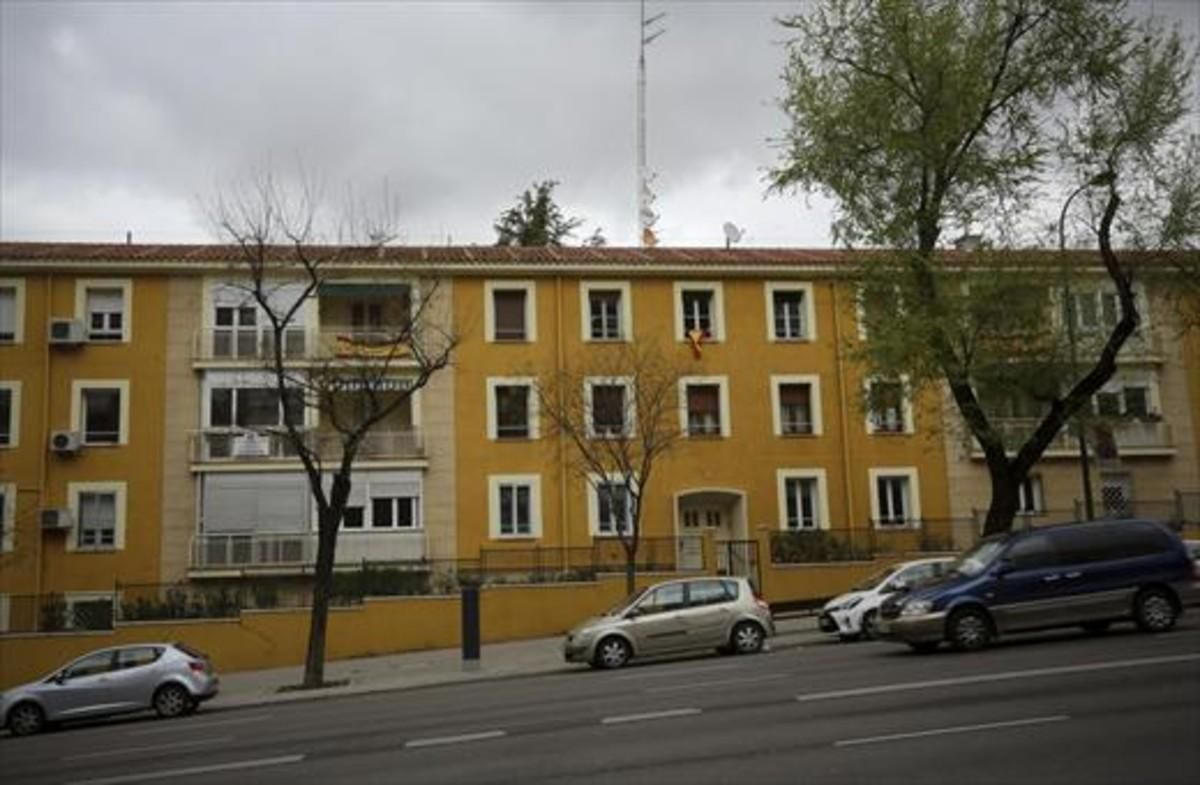 Fachada del edificio donde tiene su sede la Fundación Francisco Franco en Madrid. Fachada del edificio donde tiene su sede la Fundación Francisco Franco en Madrid.