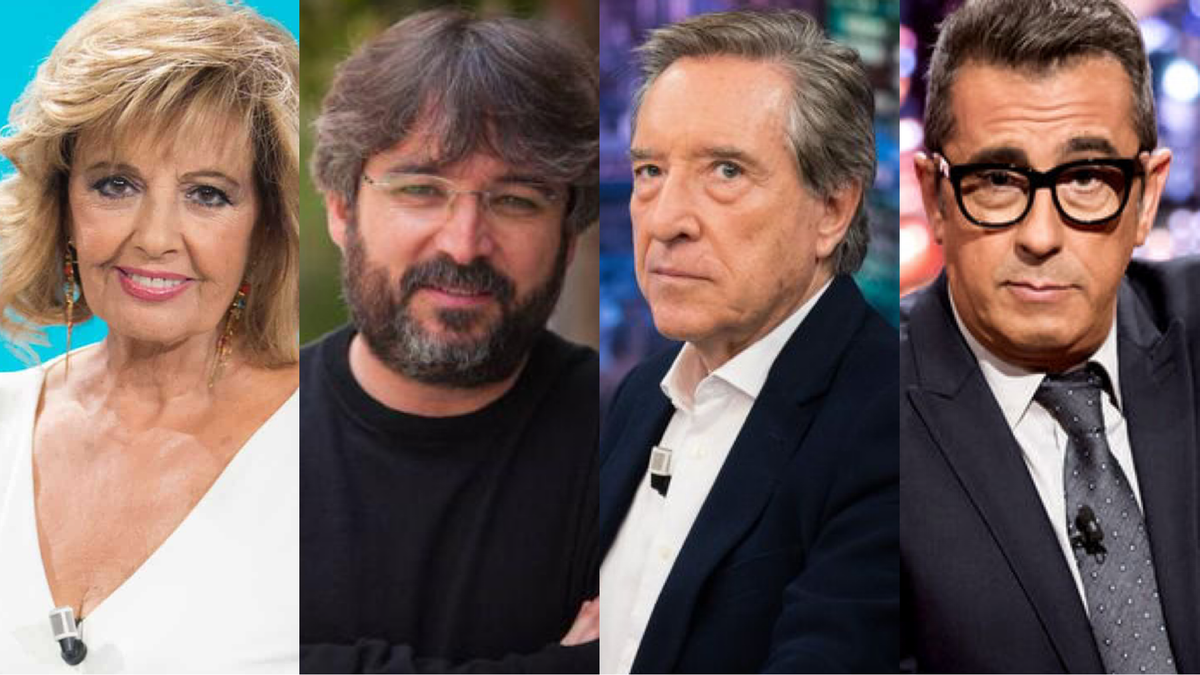 María Teresa campos, Jordi Évole, Iñaki Gabilondo y Andreu Buenafuente María Teresa campos, Jordi Évole, Iñaki Gabilondo y Andreu Buenafuente