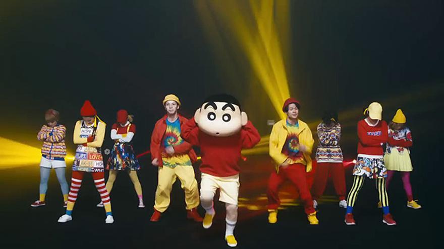Shin Chan celebra su 25 aniversario bailando con la ciudad de Kasukabe