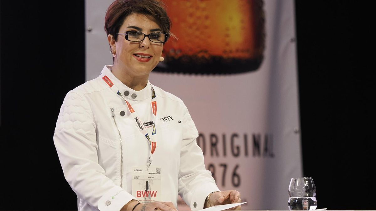 La chef y activista turca Ebru Baybara, durante su intervención en el Gastronomic Forum Barcelona. La chef y activista turca Ebru Baybara, durante su intervención en el Gastronomic Forum Barcelona.
