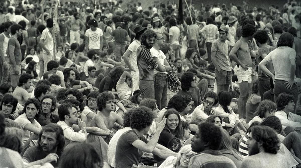 El festival de Canet Rock, en los años 70. El festival de Canet Rock, en los años 70.