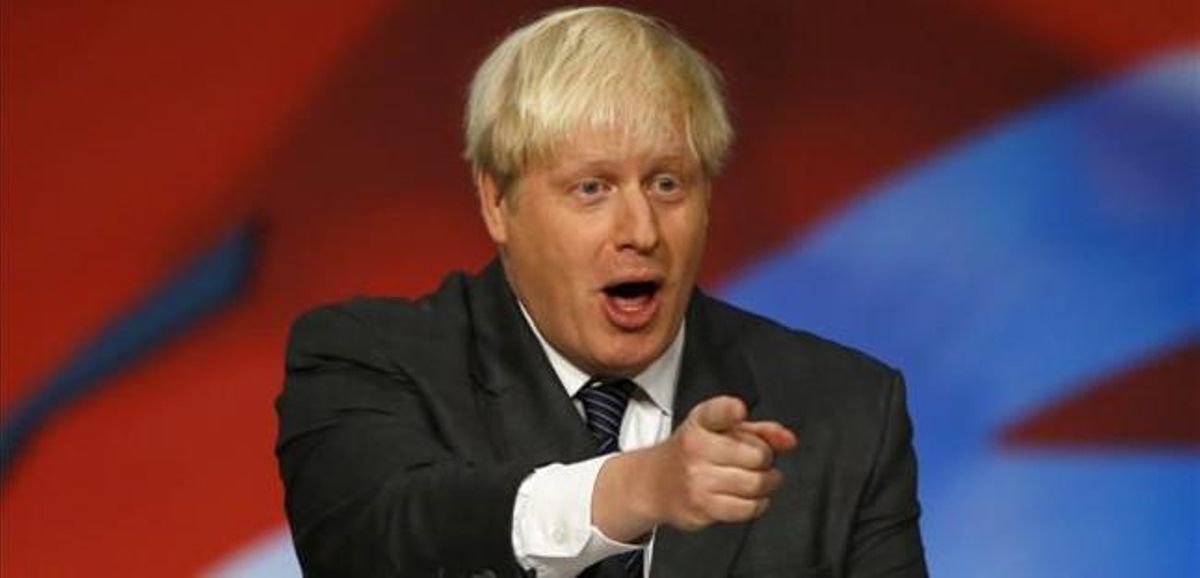 Boris Johnson, durante la conferencia del partido conservador. Boris Johnson, durante la conferencia del partido conservador.