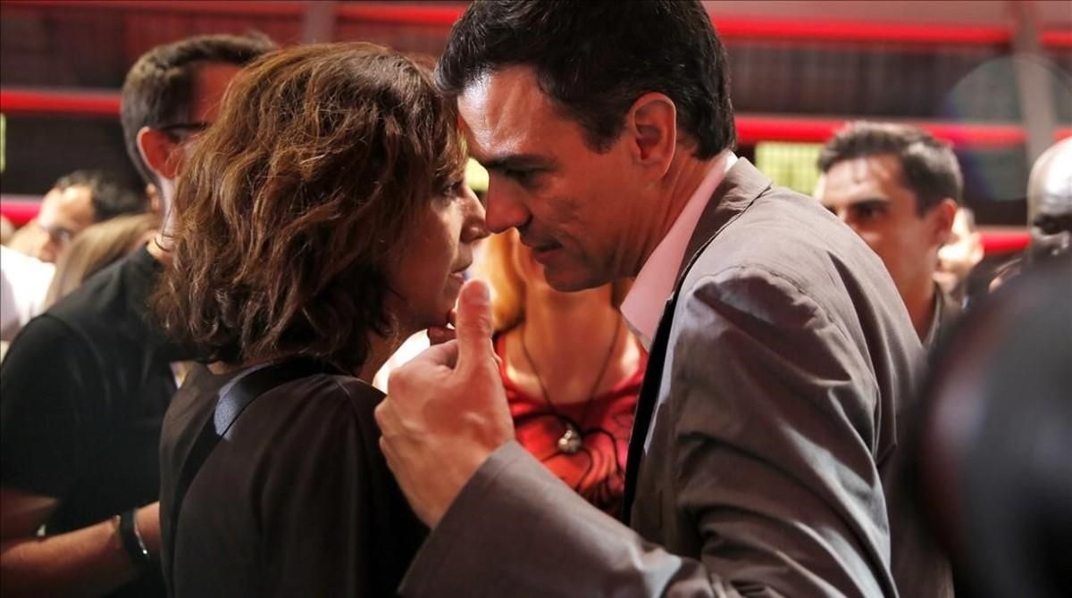 Irene Lozano y Pedro Sánchez, durante un acto del PSOE el pasado noviembre. Irene Lozano y Pedro Sánchez, durante un acto del PSOE el pasado noviembre.