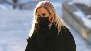 Cristina Cifuentes, a su llegada a la Audiencia Provincial de Madrid.