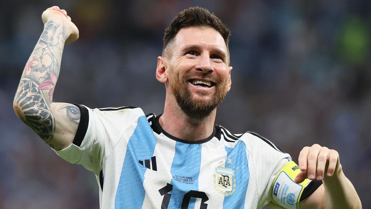Messi se merce la alegria