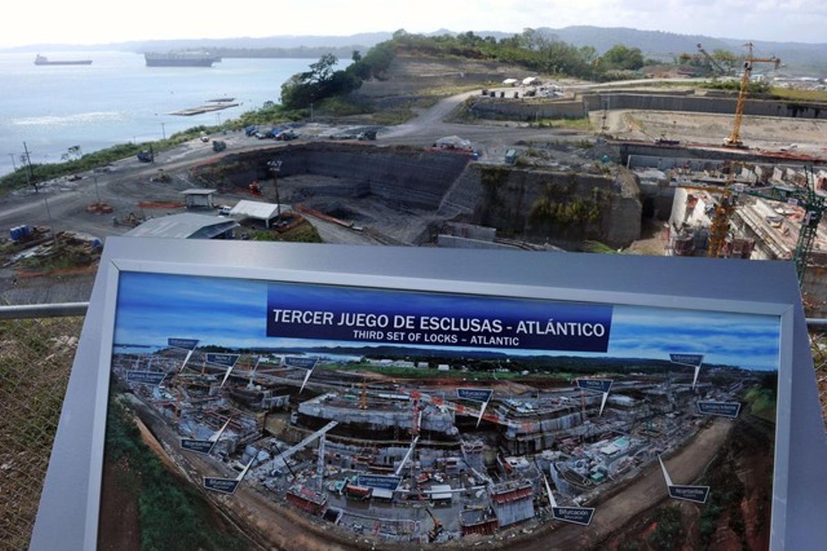 Obres d’ampliació del Canal de Panamà. AFP / RODRIGO ARANGUA