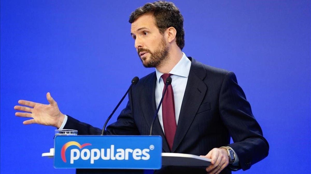 El presidente del PP, Pablo Casado El presidente del PP, Pablo Casado