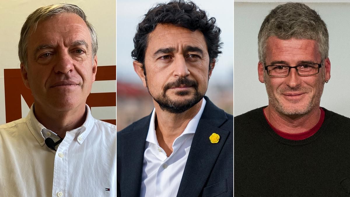 José Donoso, Damià Calvet y Sergi Saladié. José Donoso, Damià Calvet y Sergi Saladié.