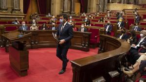 Las 8 claves del discurso de Aragonès en el debate de política general