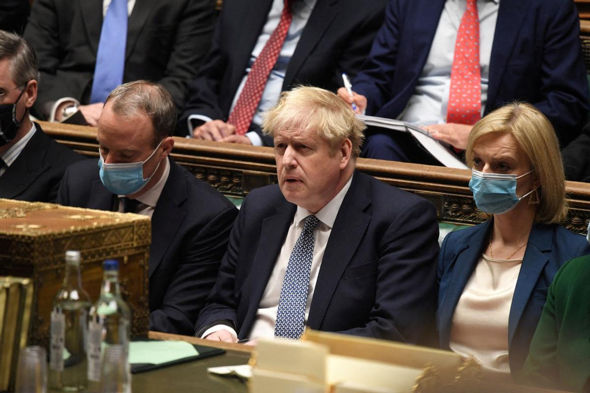 El primer ministro británico, Boris Johnson, durante una sesión en la Cámara de los Comunes.