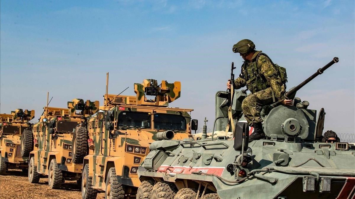 Vehículos militares de Turquía en Siria. Vehículos militares de Turquía en Siria.