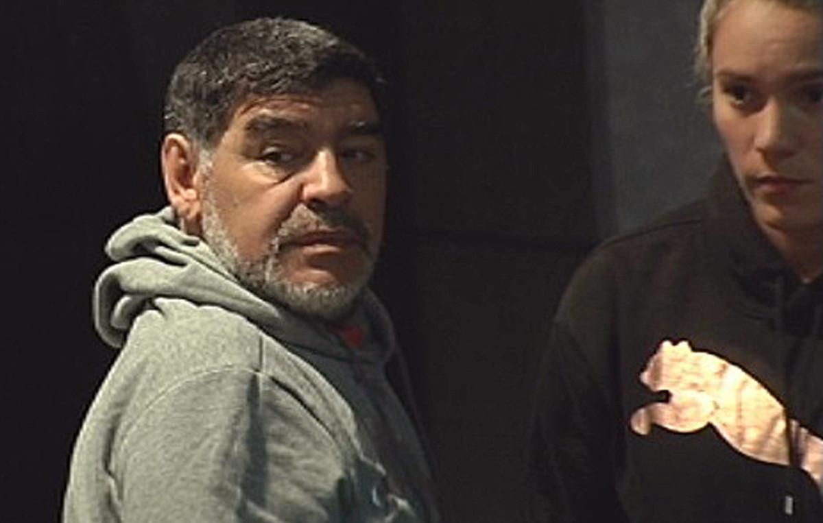 Diego Maradona, en febrero, en Madrid. Diego Maradona, en febrero, en Madrid.