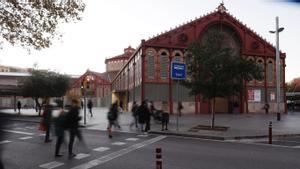 El mercado de Sant Antoni, en el cruce de las calles de Urgell y Manso, el jueves, 2 de diciembre