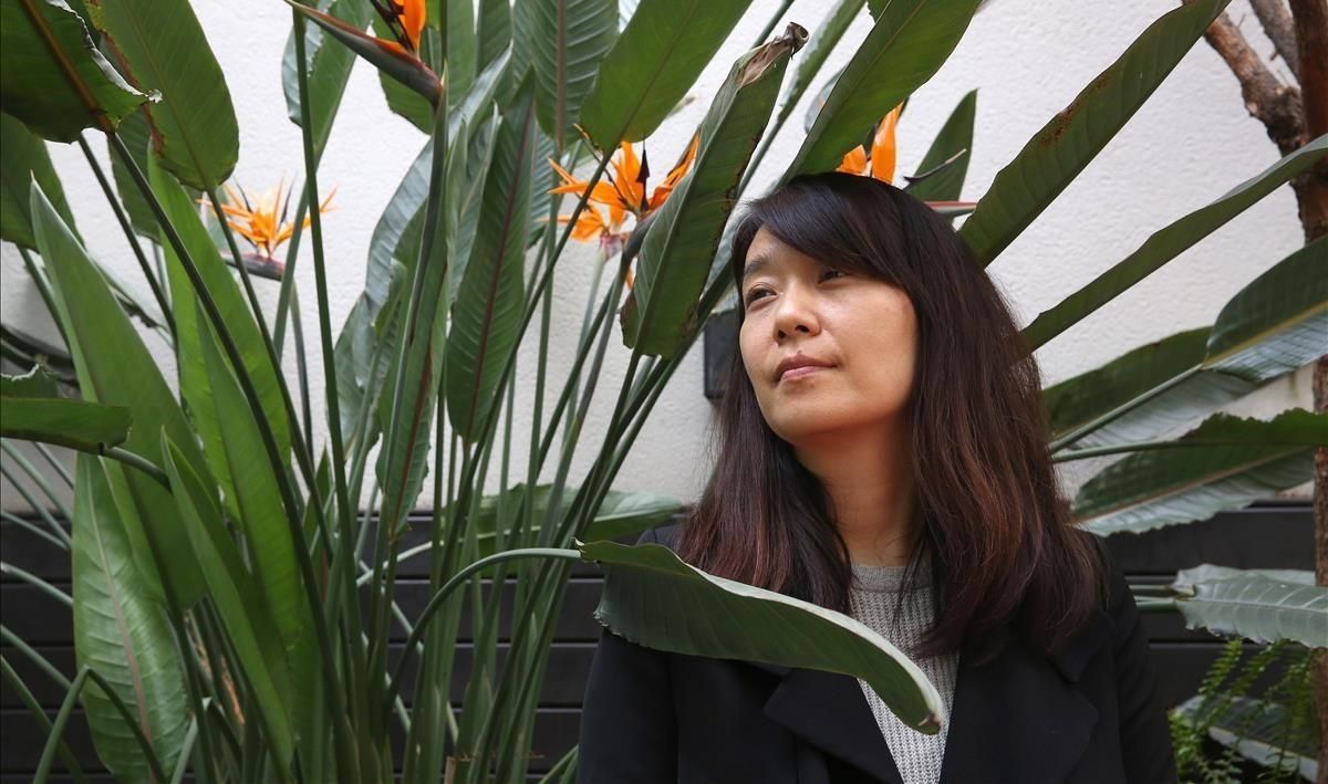 La escritora coreana Han Kang, en su última visita a Barcelona. La escritora coreana Han Kang, en su última visita a Barcelona.