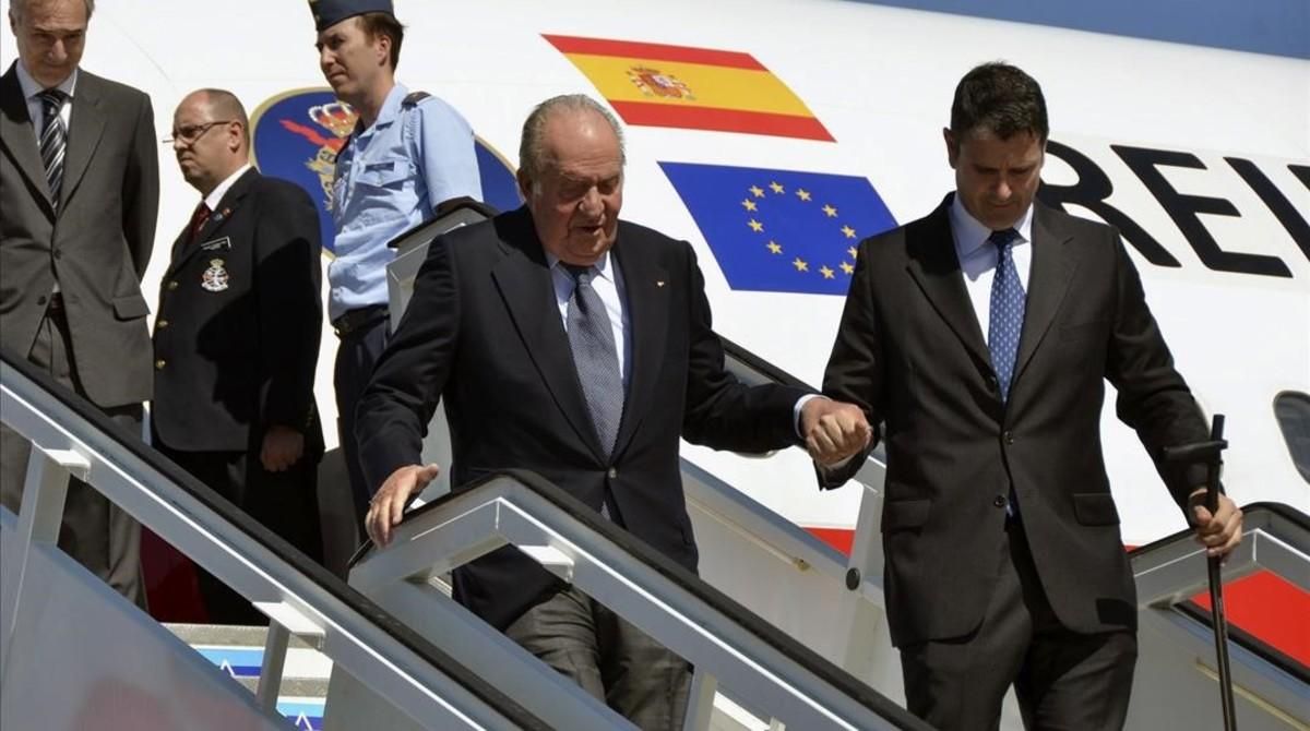 El rey Juan Carlos, a su llegada a La Habana. El rey Juan Carlos, a su llegada a La Habana.