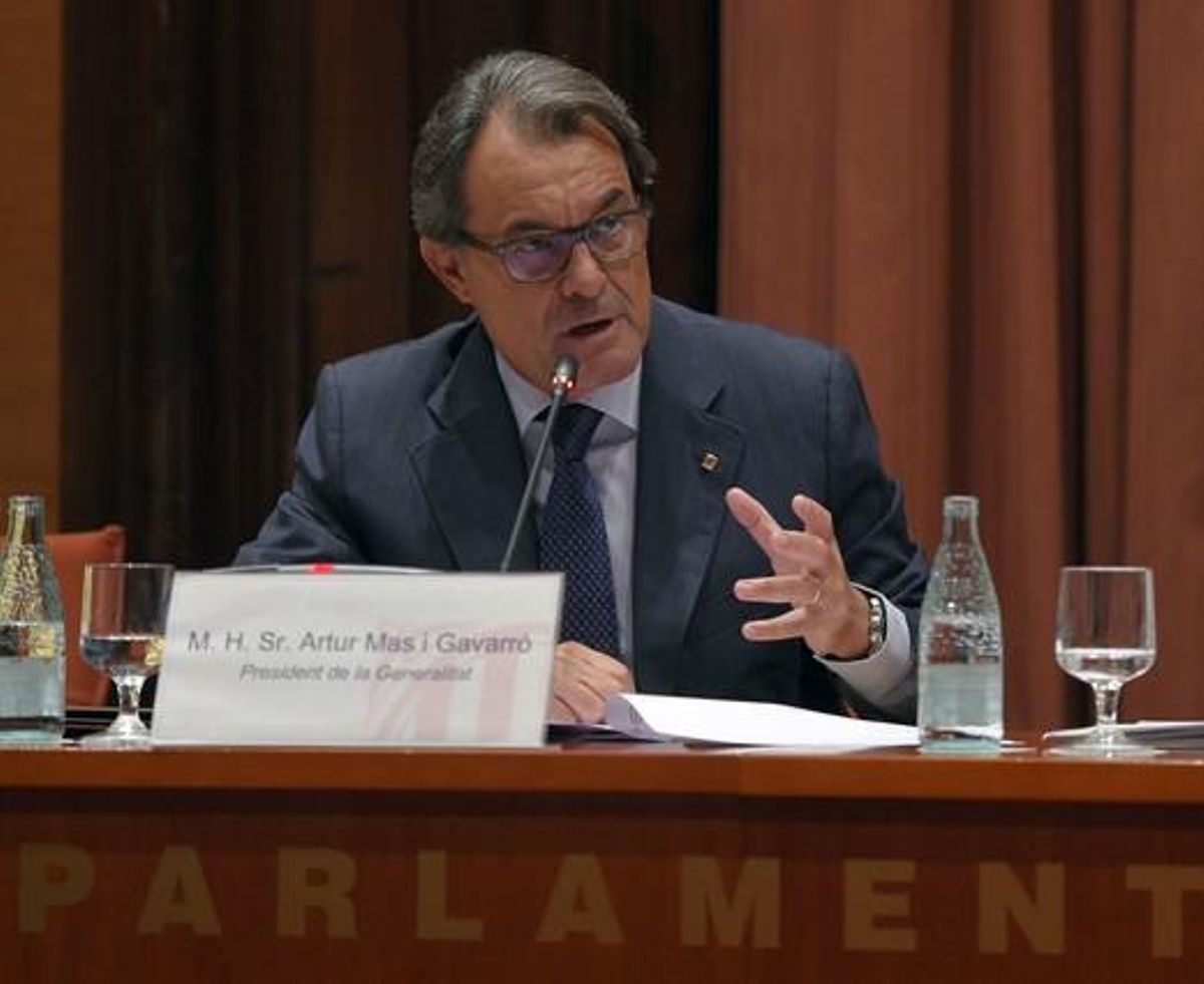 Artur Mas, durante su comparecencia en el Parlament, el pasado miércoles, 2 de septiembre, sobre la convocatoria anticipada de elecciones y el ’caso 3%’. Artur Mas, durante su comparecencia en el Parlament, el pasado miércoles, 2 de septiembre, sobre la convocatoria anticipada de elecciones y el ’caso 3%’.