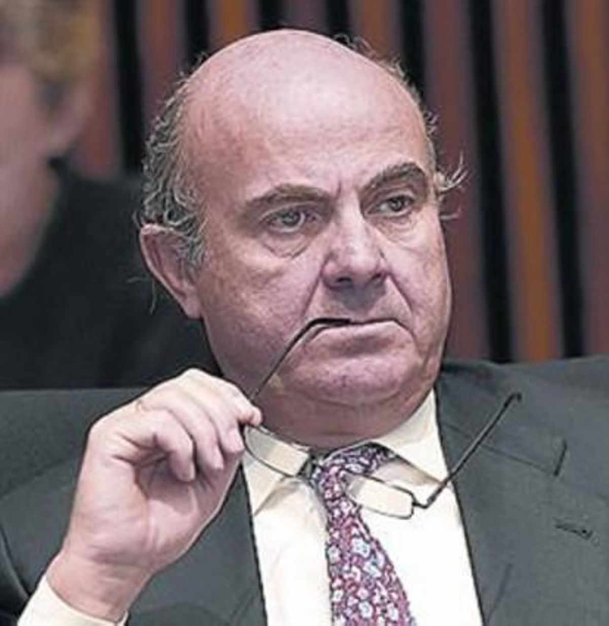 Luis de Guindos, ayer. Luis de Guindos, ayer.