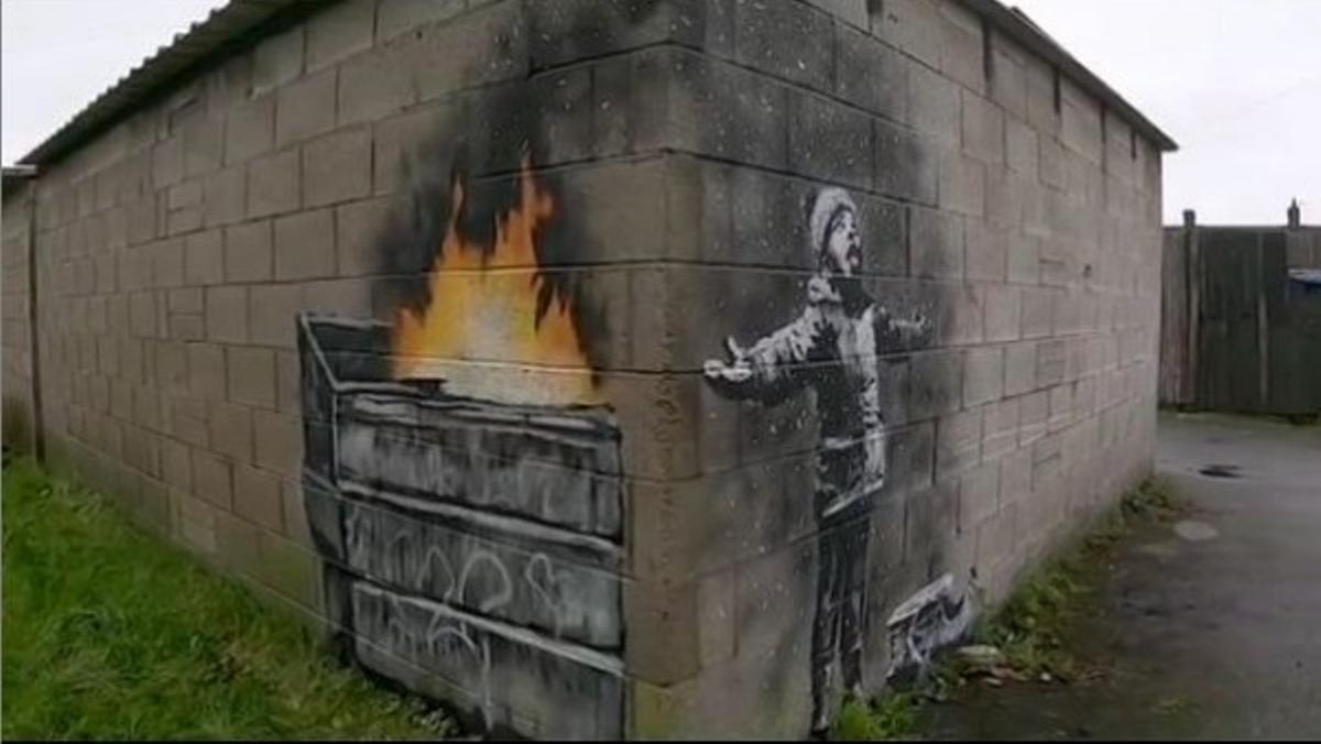 Banksy ha confirmado que el grafiti aparecido en un suburbio de Gales es suyo.