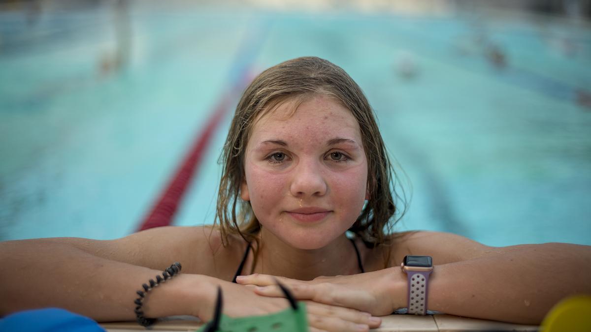 Entrevista con la nadadora ucraniana Valeria Zinchenko, de 15 años, ahora residente en Barcelona.