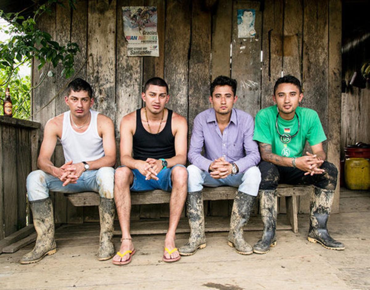 Los cuatro hermanos intercambiados al nacer en la área rural de Santander (Colombia).