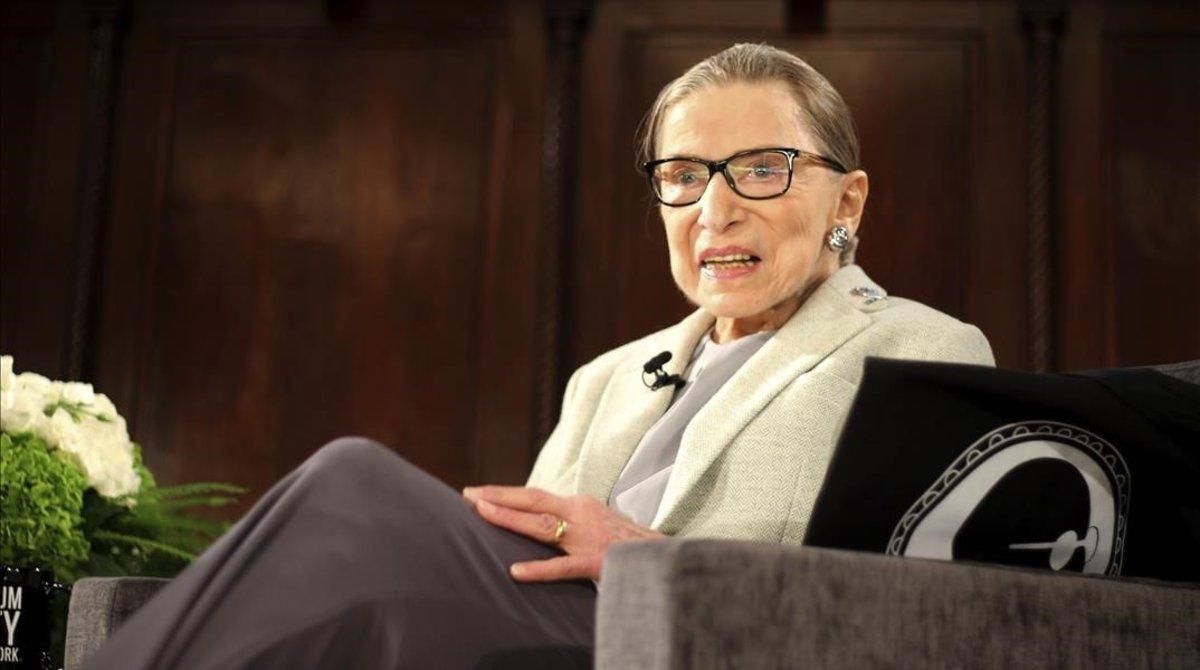Ruth Bader Ginsburg, durante un acte en Nueva York, el pasado diciembre. Ruth Bader Ginsburg, durante un acte en Nueva York, el pasado diciembre.