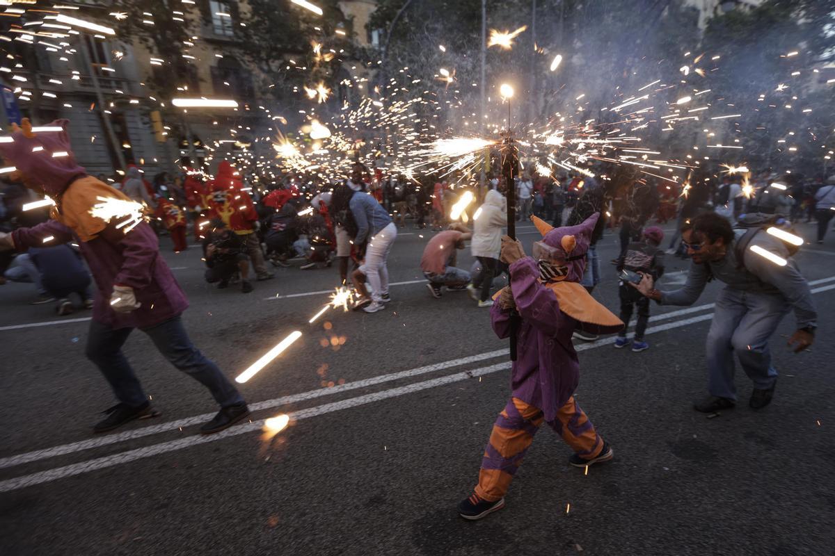 El correfoc de la Mercè, en imágenes
