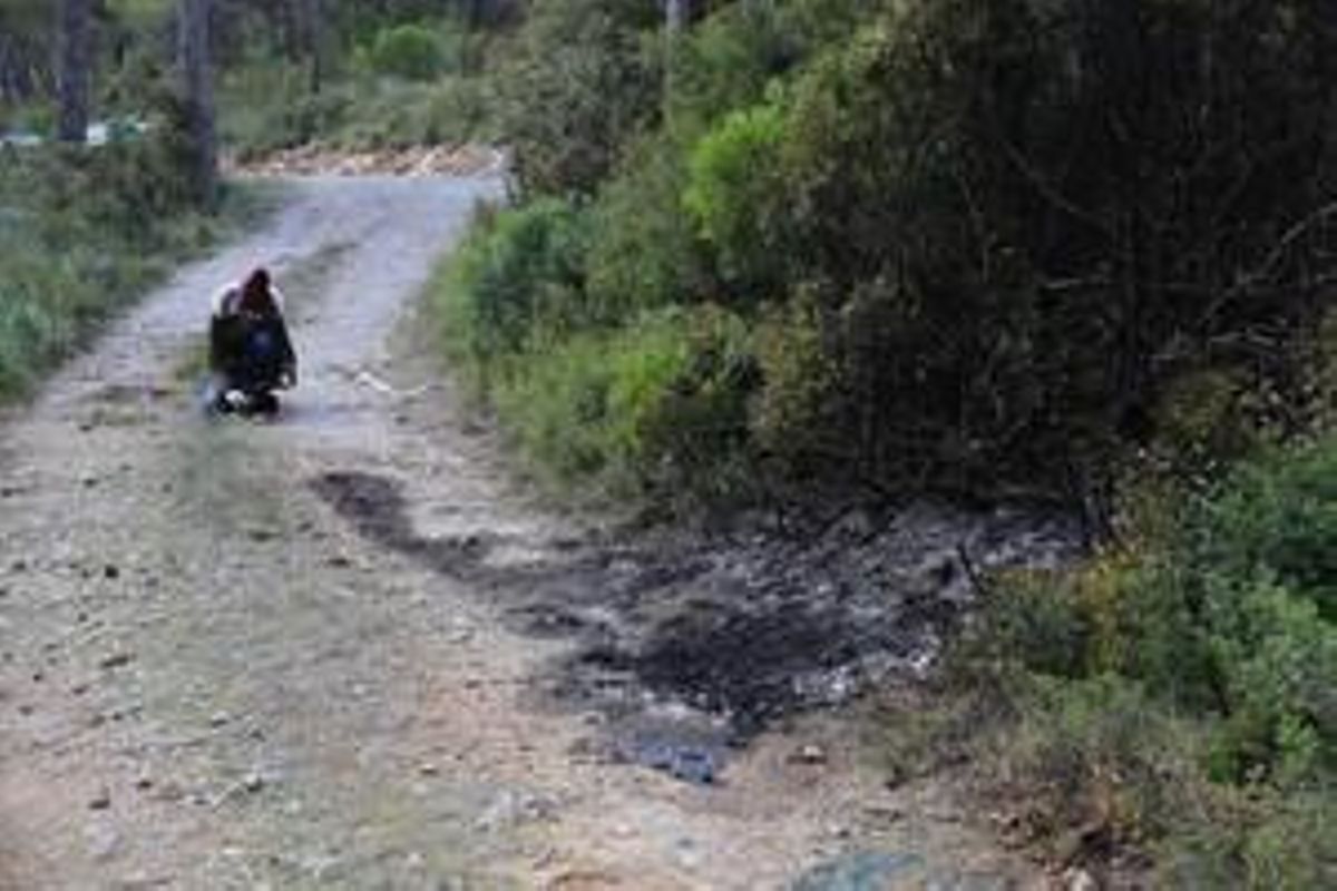Trobat un cadàver carbonitzat en un camí de Begues Trobat un cadàver carbonitzat en un camí de Begues