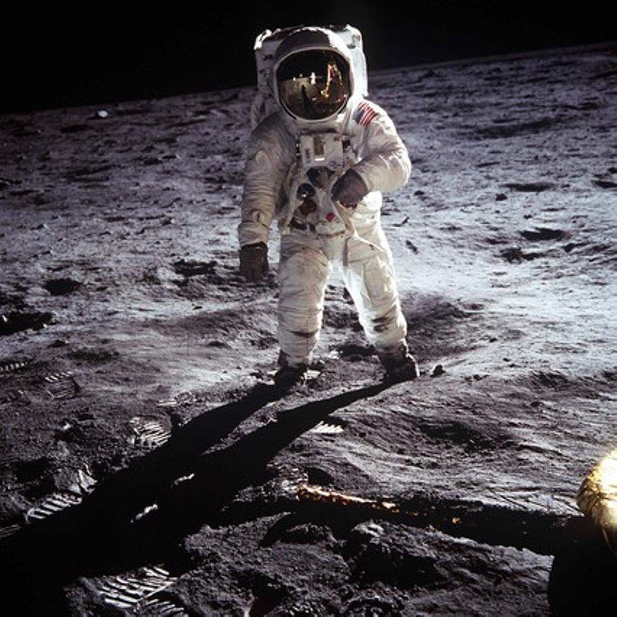 Buzz Aldrin, tripulant de l’’Apol·lo 11’, a la Lluna.