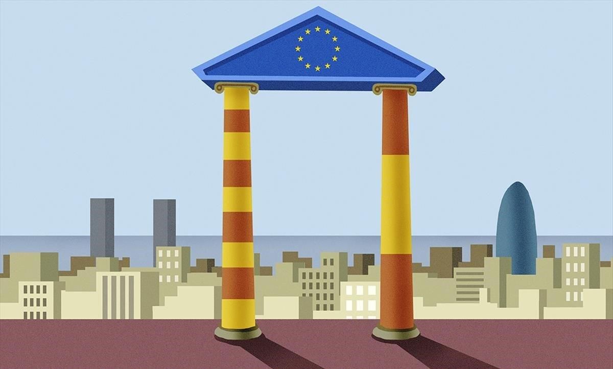 Todos juntos, catalanes, españoles, europeos Todos juntos, catalanes, españoles, europeos