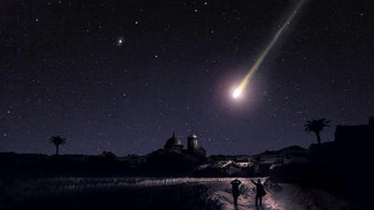 Recreación del impacto del mayor meteorito caído en España hace más de 160 años.