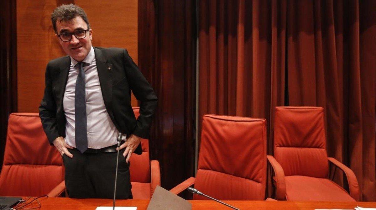 El exsecretario de Hisenda de la Generalitat Lluís Salvadó, en septiembre del 2016, en el Parlament.
