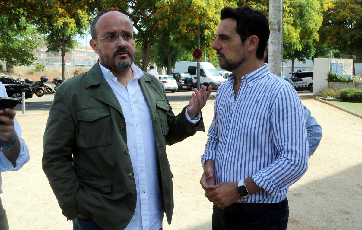Fernández y Reyes, esta mañana en Mataró. Fernández y Reyes, esta mañana en Mataró.