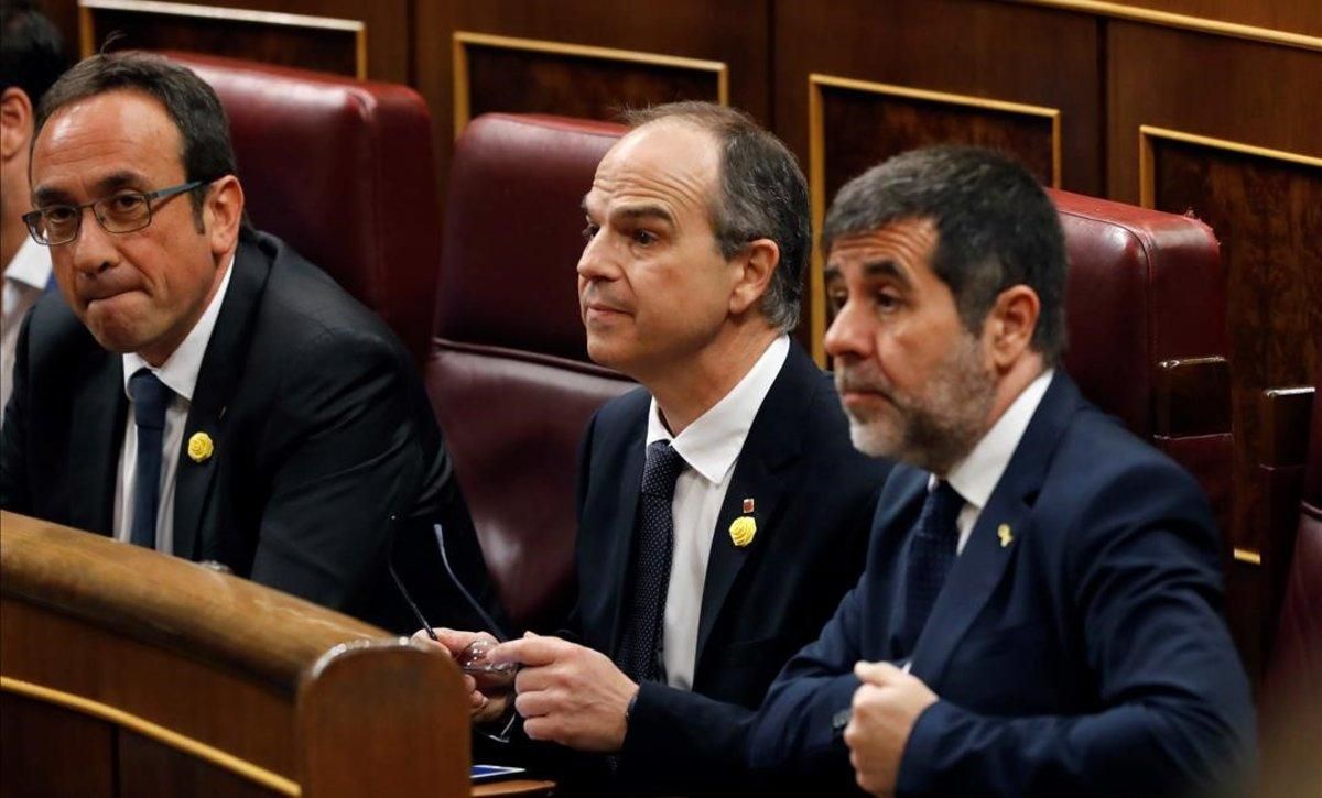 Los presos electos de JxCat en el Congreso este 21 de mayo Los presos electos de JxCat en el Congreso este 21 de mayo