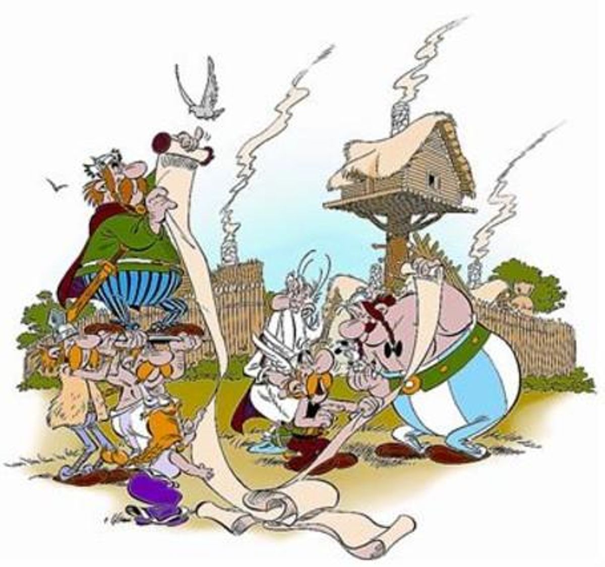 Imagen de ’El papiro del César’, la nueva aventura de Astérix, mostrada este martes en Bolonia. Imagen de ’El papiro del César’, la nueva aventura de Astérix, mostrada este martes en Bolonia.