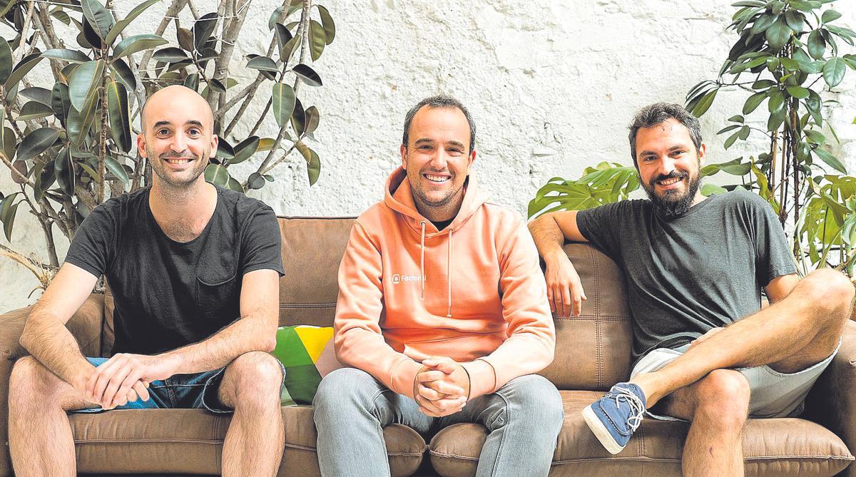 Pau Ramón, Bernat Farrero y Jordi Romero, fundadores de Factorial