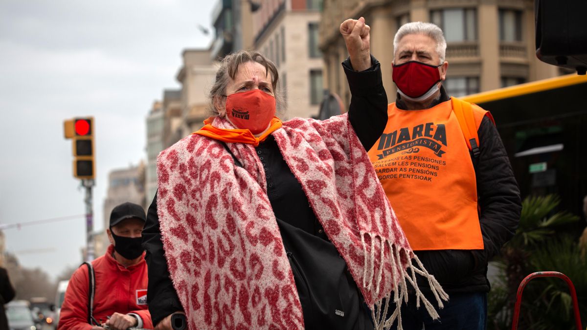 Los pensionistas se movilizan contra la brecha de género en las prestaciones Los pensionistas se movilizan contra la brecha de género en las prestaciones