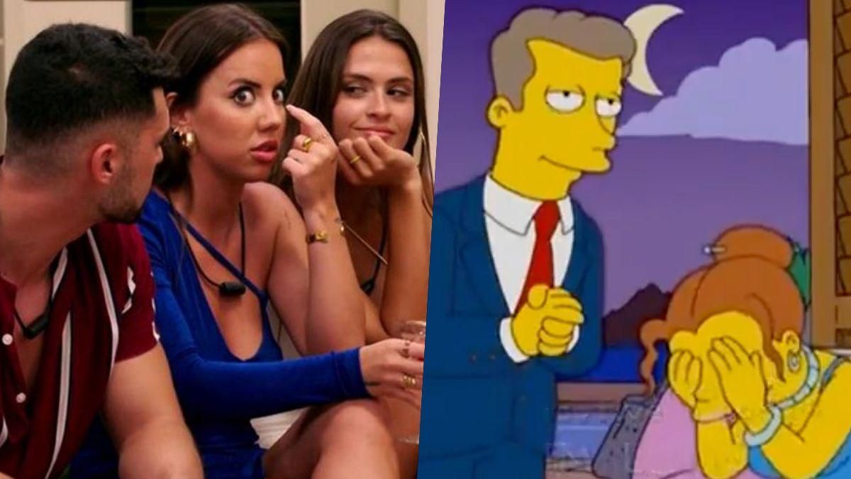 Imagen de ’La isla de las tentaciones’ y ’Los Simpson’. Imagen de ’La isla de las tentaciones’ y ’Los Simpson’.