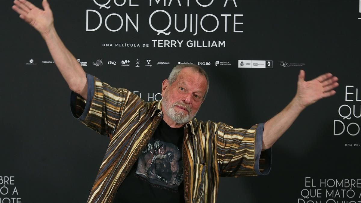 Terry Gilliam, en la presentación de ’El hombre que mató a Don Quijote’ en Madrid Terry Gilliam, en la presentación de ’El hombre que mató a Don Quijote’ en Madrid