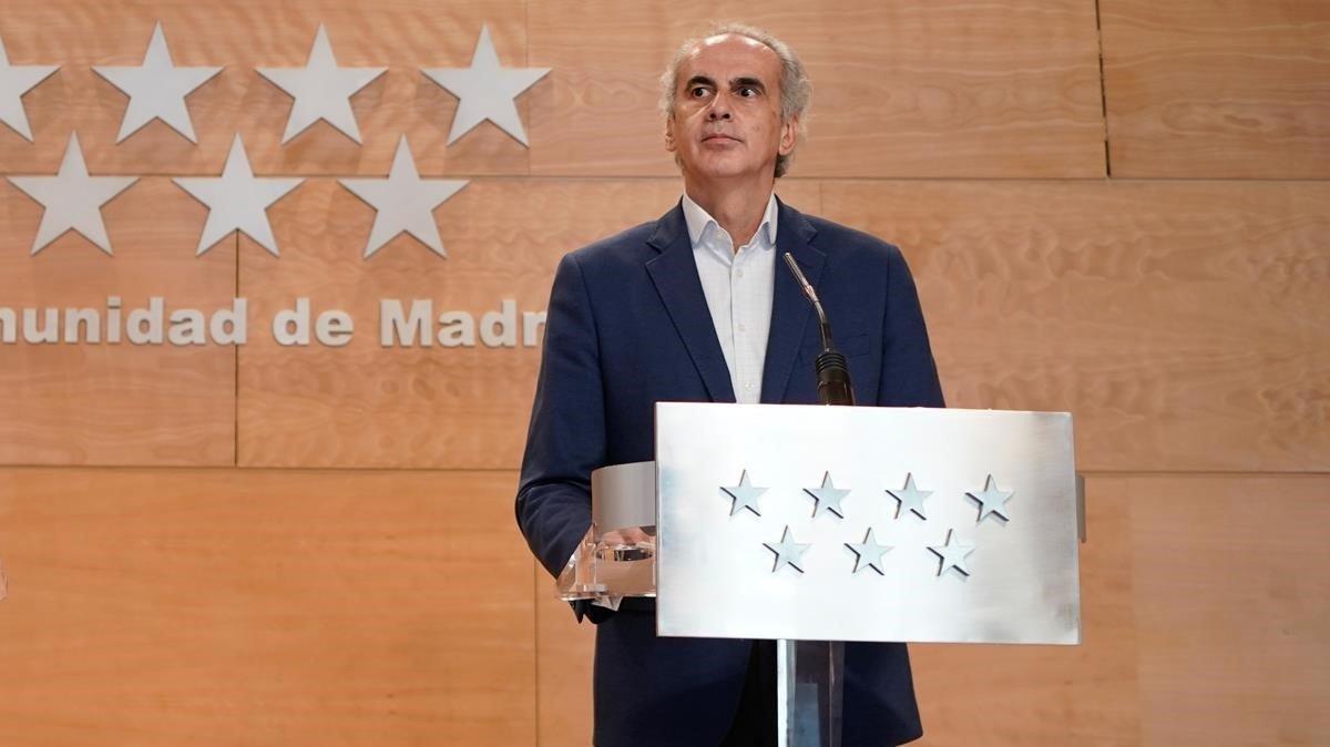 El consejero madrileño de Sanidad, Enrique Ruiz Escudero. El consejero madrileño de Sanidad, Enrique Ruiz Escudero.