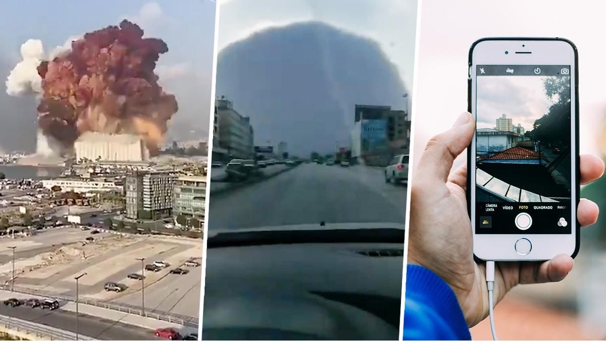 El instante de la explosión de Beirut es uno de los más documentados de la historia.