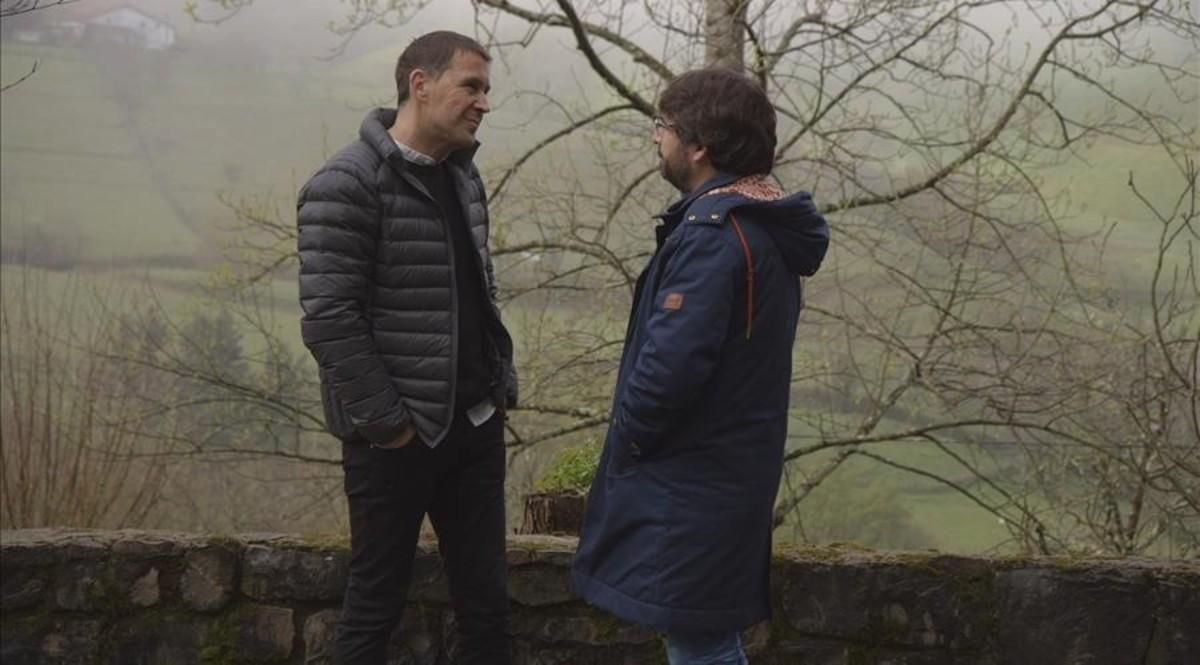 Arnaldo Otegi y Jordi Évole. Arnaldo Otegi y Jordi Évole.