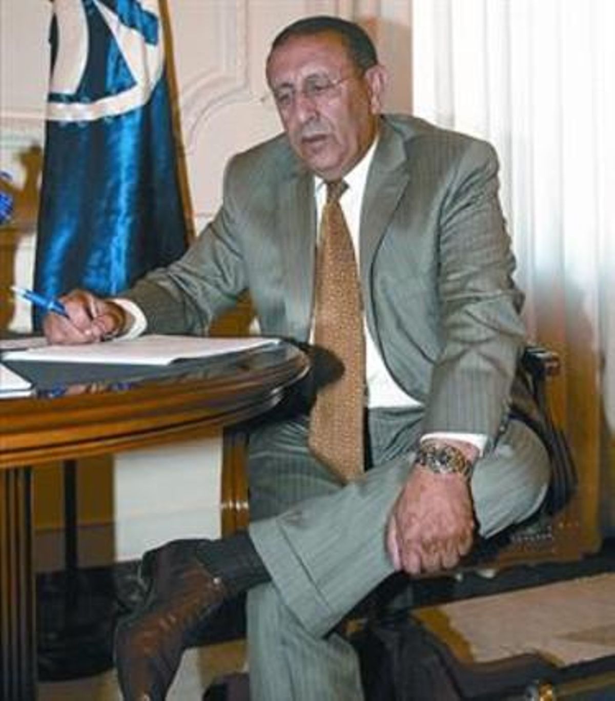 Youssef Amrani, en su despacho de la UpM en Barcelona, ayer. Youssef Amrani, en su despacho de la UpM en Barcelona, ayer.