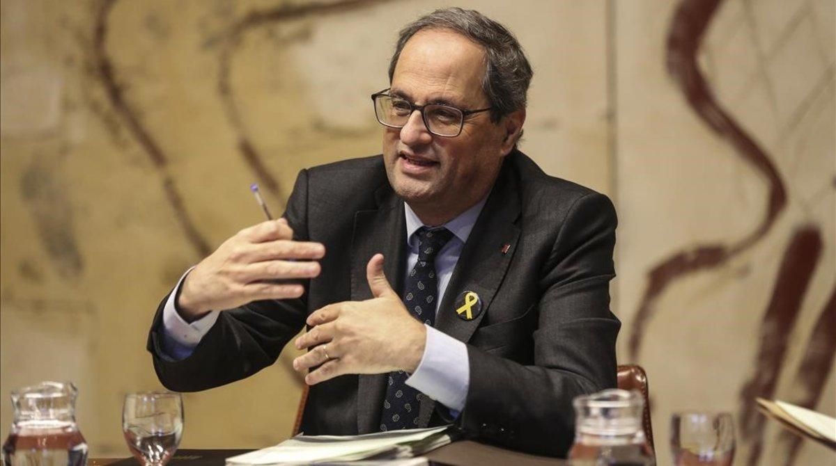 El presidente de la Generalitat, Quim Torra El presidente de la Generalitat, Quim Torra