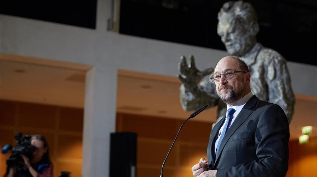 Rueda de prensa de Martin Schulz. Rueda de prensa de Martin Schulz.