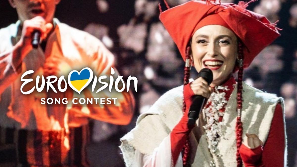 Alina Pash en la gran final del Vidbir 2022, la preseleccción ucraniana para Eurovisión 2022.