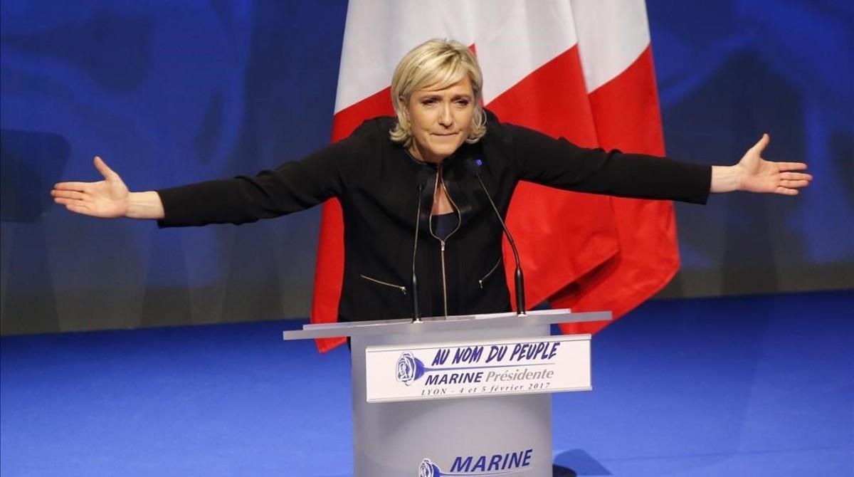 La líder del frente Nacional, Marine Le Pen.